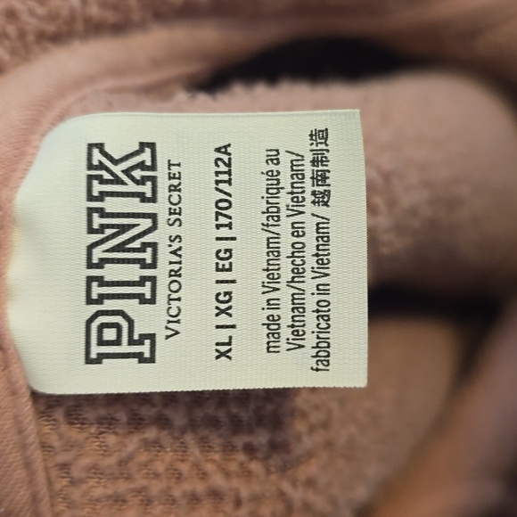 PINK Victoria's Secret Two-Tone Sherpa Hoodie - Picture 3 of 3